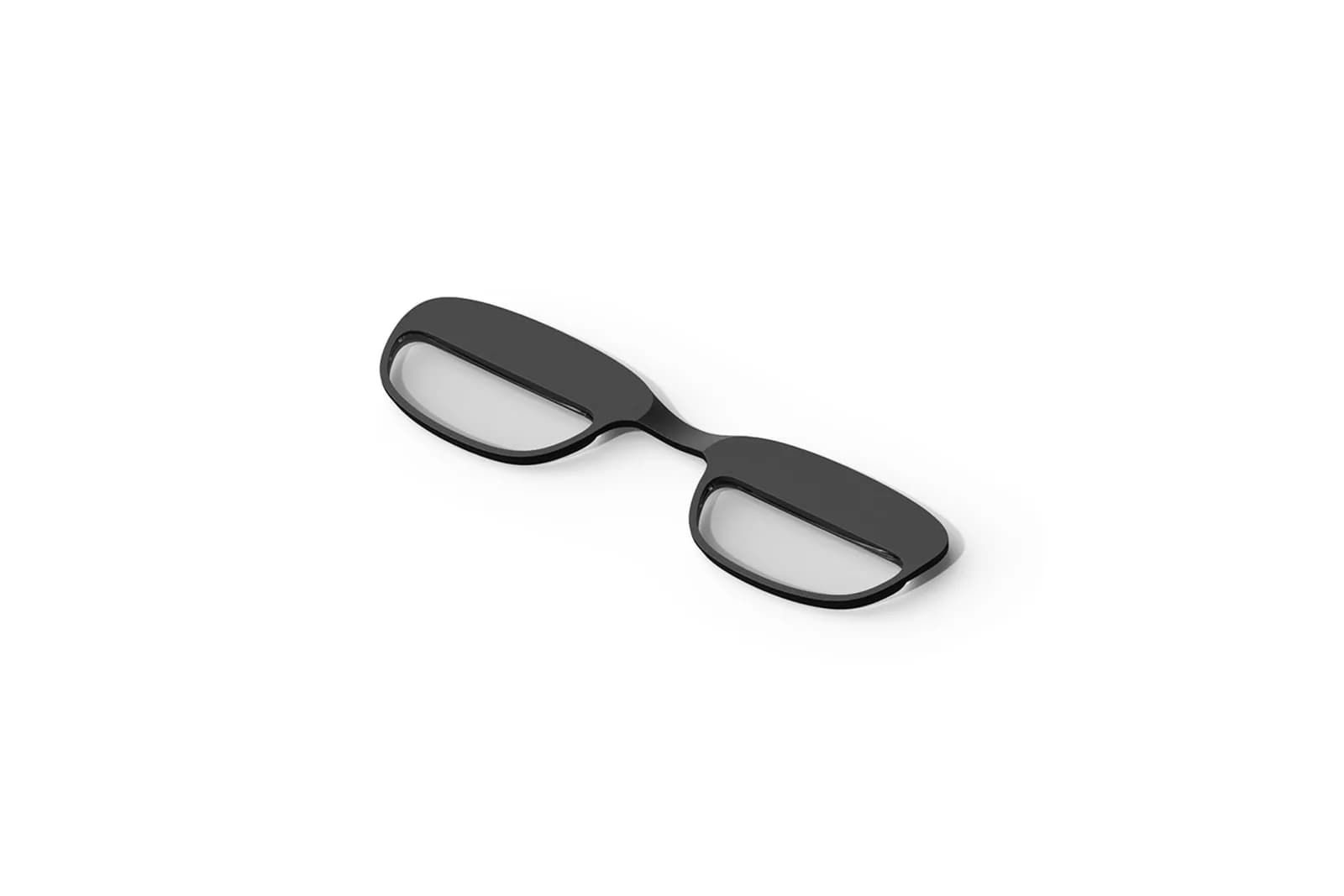 VITURE Pro magnetic lens frame accessory in black, shown alone at an angle on a white background.